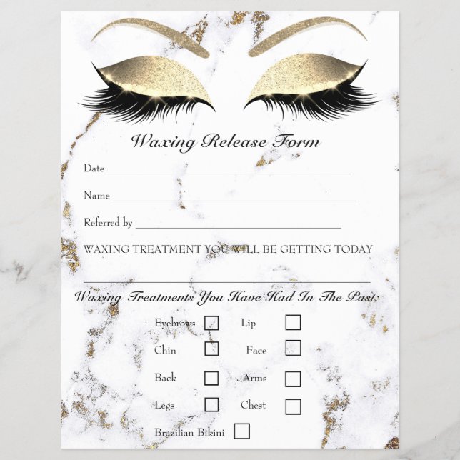 Flyer Mármaco de liberação de responsabilidade de Depila (Frente)