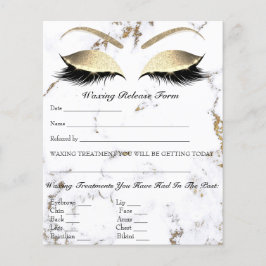 Flyer Mármaco de liberação de responsabilidade de Depila