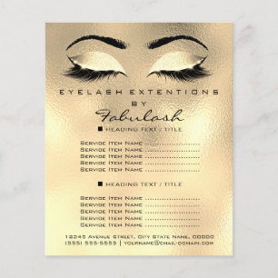 Flyer Marrons do insecto do brilho do salão de beleza d