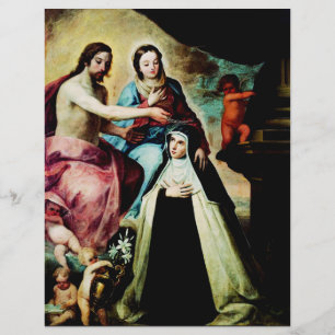 Flyer Mary Magdalene de Pazzi por Pedro de Moya