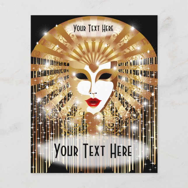 Flyer Máscara do ouro Venice (Frente)