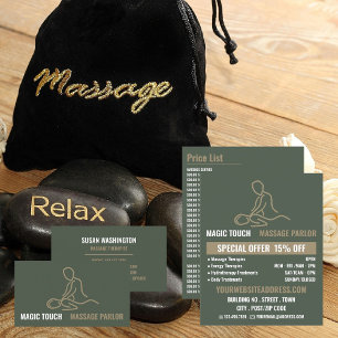 Flyer Massage Logo, Massage Therapy, Massage Parlor