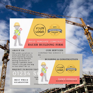 Flyer Master Builder, Building Firm, Builders Advert