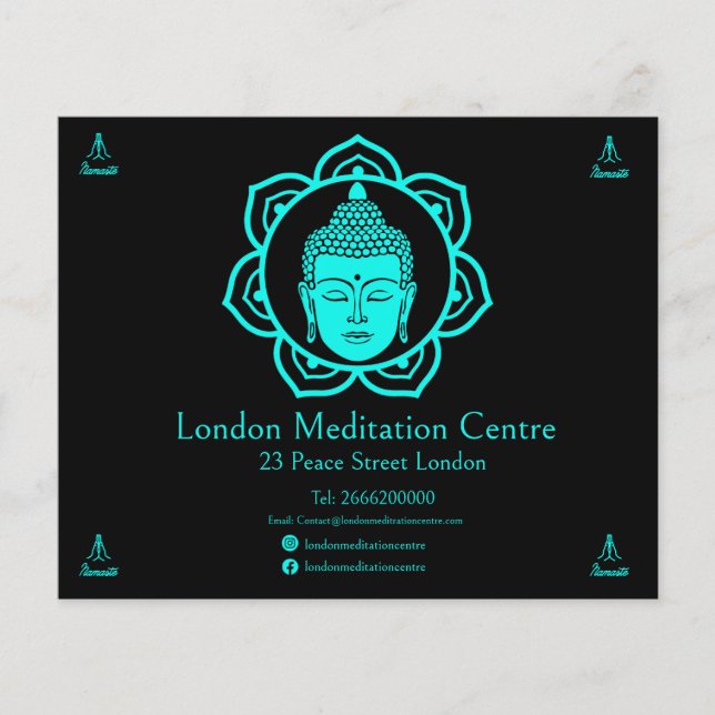 Flyer Meditação Budista (Frente)