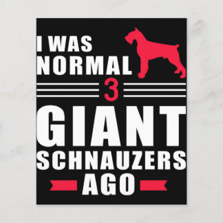 Flyer Melhor Presente de Schnauzer Gigante de Cão