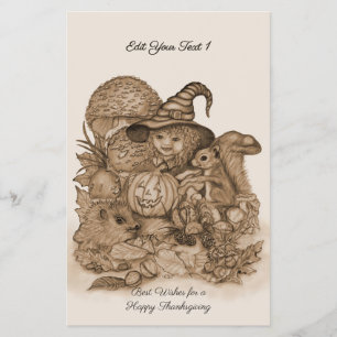 Flyer Melhores Desejos para uma Feliz Ação de Graças