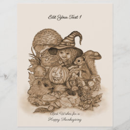 Flyer Melhores Desejos para uma Feliz Ação de Graças