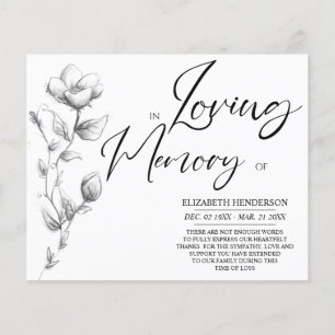 Flyer Memória de simpatia orçamentária /Obrigado.