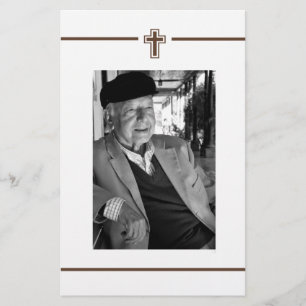 Flyer Memoriam Lembrança: Foto de Aviso de Morte