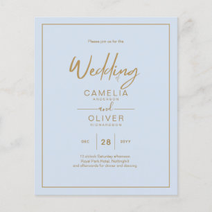 Flyer MENOR ORÇAMENTO Dourado Script de Texto Elegante M