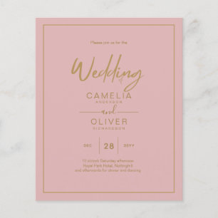 Flyer MENOR ORÇAMENTO Dourado Script de Texto Elegante M