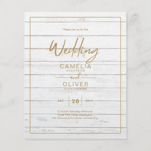 Flyer MENOR ORÇAMENTO Dourado Script de Texto Elegante M