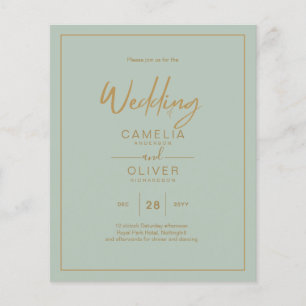 Flyer MENOR ORÇAMENTO Dourado Script de Texto Elegante M