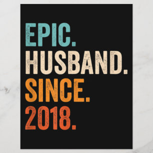 Flyer Mens Epic Husband Desde o aniversário de casament