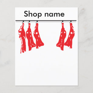 Flyer mercado de carne