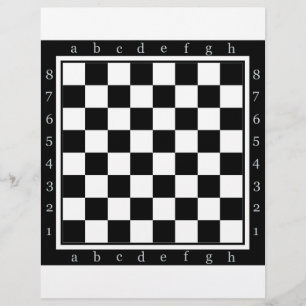 Flyer mesa de xadrez clássico