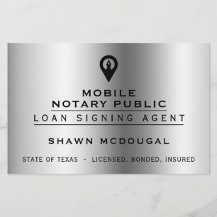 Flyer Metais falsos elegantes