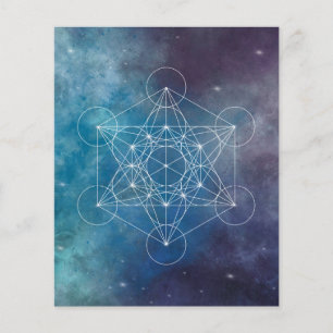 Flyer Metatron, chakra,zen,geométrico sagrado, anjo