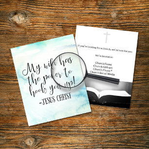 Flyer Meu WiFi tem o poder do Cristo Jesus