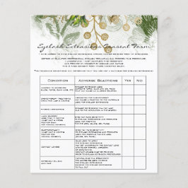 Flyer Microlâmina Dourada de isenção de responsabilidade