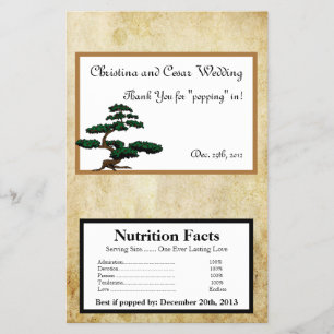 Flyer Microwave Popcorn Wrapper Geisha