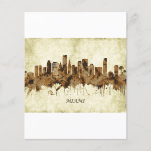 Flyer Minami Florida Cityscape