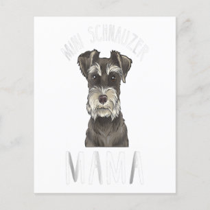 Flyer Mini Schnauzer Mãe Shirt Mini Schnauzer Mama