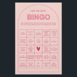 Flyer Minimalista encontra o jogo de chá de panela bingo<br><div class="desc">Projetado para coordenar com nossa Coleção de Tipo Negrito, este rosa que ele disse que ela disse que o jogo do chá de panela apresenta a trendy & popular arch com texto ousado em sotaques cor-de-rosa & fuchsia. Para personalização mais avançada deste design, por exemplo, alteração do layout, da fonte...</div>