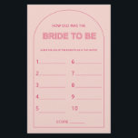 Flyer Minimalista Quantos anos tinha o jogo da noiva do<br><div class="desc">Projetado para coordenar com a nossa Coleção de Tipos Negros, este jogo cor-de-rosa com a idade do jogo de chá de panela da noiva apresenta a tendência e o popular arco com texto ousado em sotaques cor-de-rosa e fuchsia. Para personalização mais avançada deste design, por exemplo, alteração do layout, da...</div>