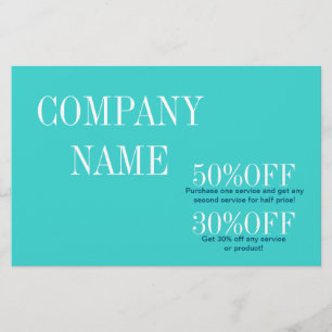 Flyer Mínimo de beleza do artista cabelo salão