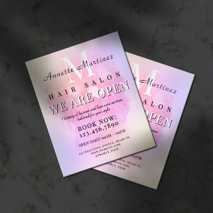 Flyer Mínimo de cabelos refinados Elegante
