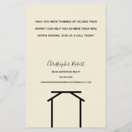 Flyer Mínimo de Imóveis Brancos