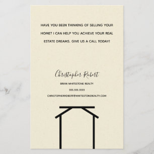 Flyer Mínimo de Imóveis Brancos