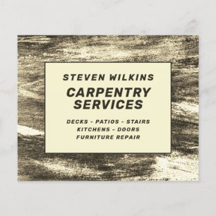 Flyer Mínimo de madeira falsa