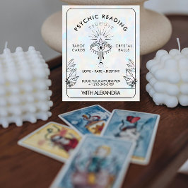 Flyer Místico Holográfico Lunar Celestial de Terceiro Ol