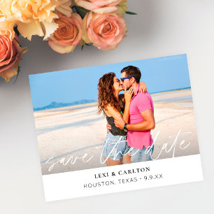 Flyer MOD de orçamento Foto e caligrafia 4 W Salvar a D