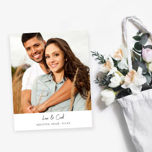 Flyer MOD de Orçamento Para Foto Vertical Salvar Data