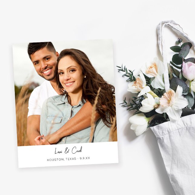 Flyer MOD de Orçamento Para Foto Vertical Salvar Data (Criador carregado)