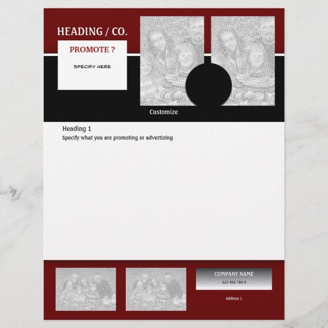 Flyer modelo - crie seu próprio 8,5"x11" (Frente)