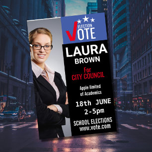 Flyer Modelo de campanha eleitoral de voto