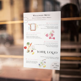 Flyer Modelo de Lista de Serviços de Malhação e Nutrição