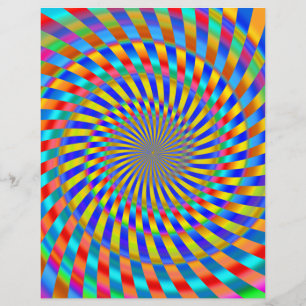 Flyer Modelo de pano: Design espiral colorida