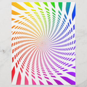 Flyer Modelo de pano: Design espiral colorida
