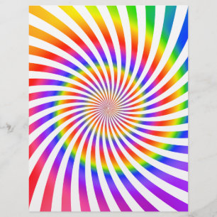 Flyer Modelo de pano: Design espiral colorida