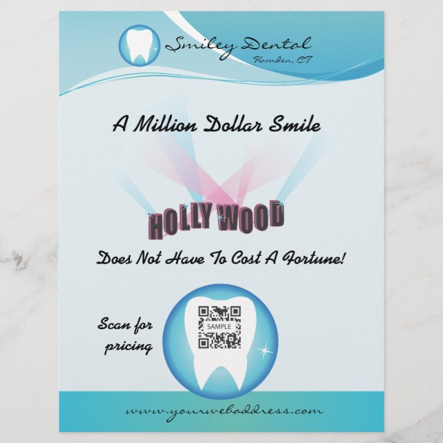 Flyer Modelo Dental Care (Frente)