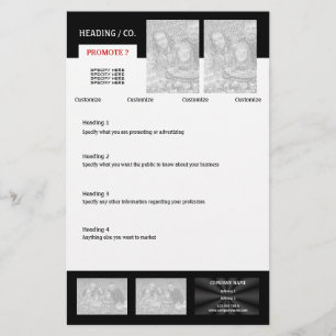 Flyer Modelo do insecto - criar seu próprio 5,5" x8.5 "