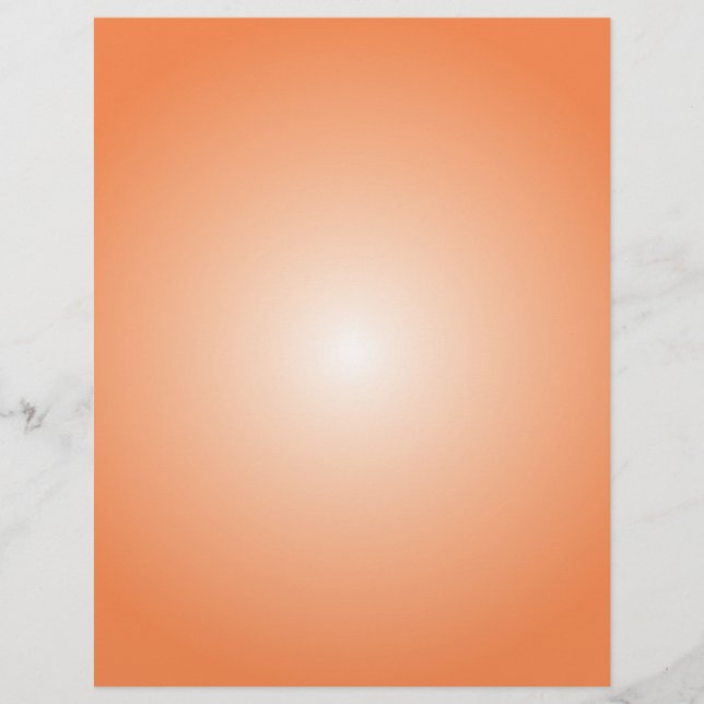 Flyer Modelo do pano: Gradiente radial: Laranja (Frente)