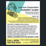 Flyer Modelo Floral Chic Moderno, Cirurgião Plástico/Cir<br><div class="desc">Modelo De Chic Floral Moderno,  Folhetos Publicitários De Cirurgião Plástico/Cirurgia Por Cartão de visita.</div>