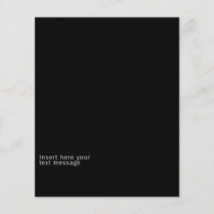 Flyer Modern Bold Minimal In Budget Logo and Text Black