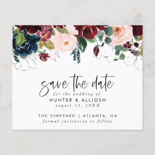 Flyer Modern Floral Salve A Data De Salvamento Orçame